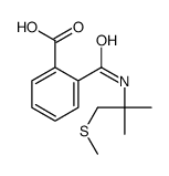 2-[(2-methyl-1-methylsulfanylpropan-2-yl)carbamoyl]benzoic acid Structure