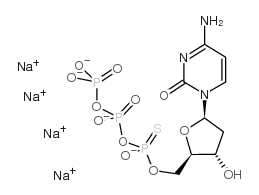2'-deoxycytidine-5'-o-(1-thiotriphosphate), rp-isomer sodium salt Structure