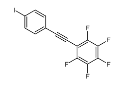 1,2,3,4,5-pentafluoro-6-[2-(4-iodophenyl)ethynyl]benzene结构式