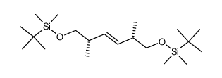 (2S,5S,3E)-1,6-bis(tert-butyldimethylsilyloxy)-2,5-dimethyl-3-hexene结构式