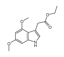ethyl 2-(4,6-dimethoxy-1H-indol-3-yl)acetate Structure