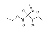 ethyl α-chloro-α-nitro-β-hydroxyvalerate结构式
