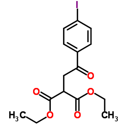 Diethyl [2-(4-iodophenyl)-2-oxoethyl]malonate结构式
