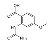 4-methoxy-2-ureido-benzoic acid结构式