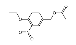 4-acetoxymethyl-1-ethoxy-2-nitro-benzene结构式