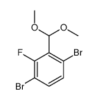 1,4-dibromo-2-(dimethoxymethyl)-3-fluorobenzene结构式