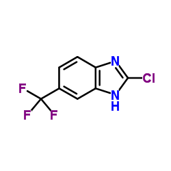 2-氯-6-(三氟甲基)-1H-苯并咪唑结构式