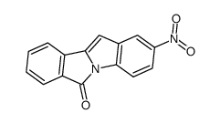2-nitro-6H-isoindolo[2,1-a]indol-6-one结构式