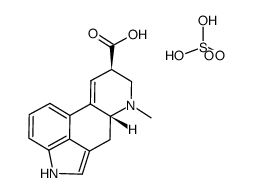 (+)-lysergic acid , sulfate Structure