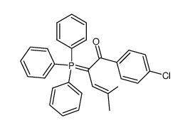 1-(4-Chlorphenyl)-4-methyl-2-(triphenylphosphoranyliden)-3-penten-1-on结构式