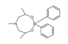 (4S,8S)-4,6,8-trimethyl-2,2-diphenyl-1,3,6,2-dioxazasilocane Structure