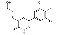 6-(3,5-Dichloro-4-methylphenyl)-4-(2-hydroxyethyl)-thio-4,5-dihydro-3(2H)pyridazinone Structure