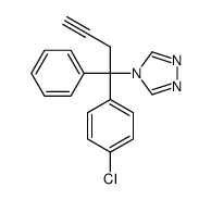 4-[1-(4-chlorophenyl)-1-phenylbut-3-ynyl]-1,2,4-triazole结构式