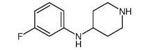 N-(3-氟苯基)哌啶-4-胺结构式