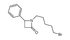 1-(5-bromopentyl)-4-phenylazetidin-2-one Structure