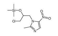 [1-chloro-3-(2-methyl-5-nitroimidazol-1-yl)propan-2-yl]oxy-trimethylsilane结构式