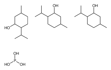 5-methyl-2-propan-2-ylcyclohexan-1-ol,phosphorous acid Structure