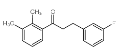 2',3'-DIMETHYL-3-(3-FLUOROPHENYL)PROPIOPHENONE结构式