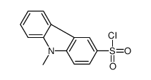 9-甲基-9H-咔唑-3-磺酰氯结构式