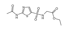 (2-acetylamino-thiazole-5-sulfonylamino)-acetic acid ethyl ester结构式
