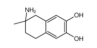 2-amino-2-methyl-6,7-dihydroxy-1,2,3,4-tetrahydronaphthalene结构式