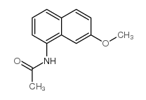 N-(7-甲氧基萘-1-基)乙酰胺结构式