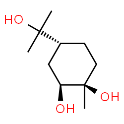 (1R,4R)-p-Menthane-1β,2β,8-triol Structure