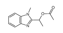 1-(1-methyl-1H-benzo[d]imidazol-2-yl)ethyl acetate结构式