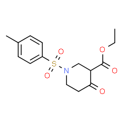 ethyl 4-oxo-1-tosylpiperidine-3-carboxylate结构式