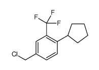 4-(氯甲基)-1-环戊基-2-(三氟甲基)苯结构式