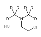 盐酸2-二甲氨基氯乙烷-D6结构式