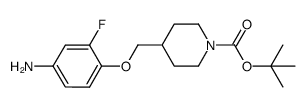 tert-butyl 4-((4-amino-2-fluorophenoxy)methyl)piperidine-1-carboxylate结构式
