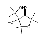 4-hydroxy-4-(α-hydroxy-isopropyl)-2,2,5,5-tetramethyl-dihydro-furan-3-one结构式