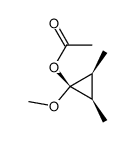 1-Methoxy-c-2,c-3-dimethyl-r-1-cyclopropylacetat Structure