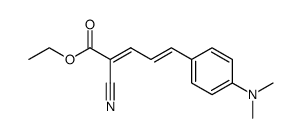 (2E,4Z)-2-Cyano-5-(4-dimethylamino-phenyl)-penta-2,4-dienoic acid ethyl ester Structure