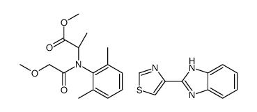 4-(1H-benzimidazol-2-yl)-1,3-thiazole,methyl (2S)-2-(N-(2-methoxyacetyl)-2,6-dimethylanilino)propanoate Structure