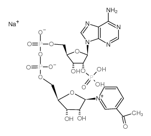 3-乙酰基吡啶腺嘌呤二核苷酸磷酸钠结构式