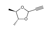 1,3-Dioxolane, 2-ethynyl-4,5-dimethyl-, [4R-(2alpha,4alpha,5beta)]- (9CI) Structure