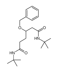 N,N'-ditert-butyl-3-phenylmethoxyhexanediamide结构式