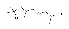 1-[(2,2-dimethyl-1,3-dioxolan-4-yl)methoxy]propan-2-ol结构式
