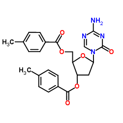 3',5'-二对甲苯甲酰氧基-2-脱氧-5-氮杂胞苷结构式