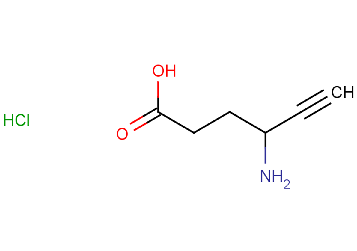 γ-Acetylenic GABA hydrochloride Structure