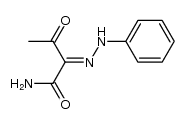 3-oxo-2-phenylhydrazono-butyric acid amide结构式