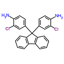 9,9-二(3-氯-4-氨基苯基)芴结构式