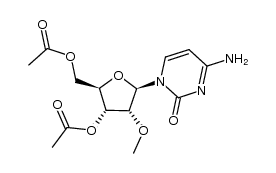 3',5'-di-O-acetyl-2'-O-methylcytidine Structure