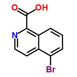 5-溴-异喹啉-1-羧酸结构式