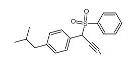 (4-isobutylphenyl)-(phenylsulfonyl)acetonitrile结构式