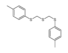 1-methyl-4-[(4-methylphenyl)sulfanylmethylsulfanylmethylsulfanyl]benzene结构式