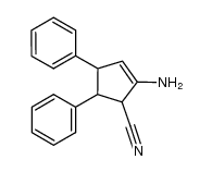 2-amino-4,5-diphenylcyclopent-2-enecarbonitrile结构式