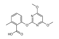 2-(4,6-dimethoxypyrimidin-2-yl)oxy-6-methylbenzoic acid Structure